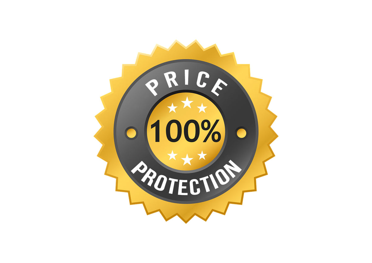 price protection badge on white background