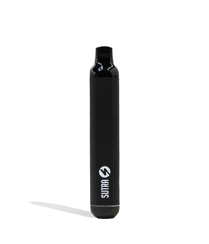 Black Sutra Vape SILO Auto Draw 510 Thread Battery Front View on White Background