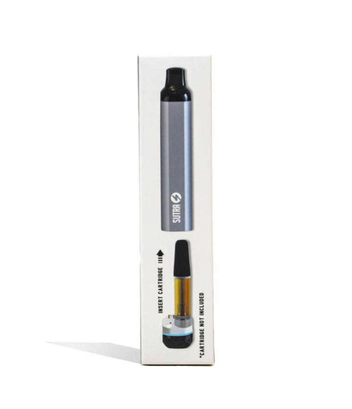 Sutra Silo auto draw 510 thread battery in silver, in its retail packaging