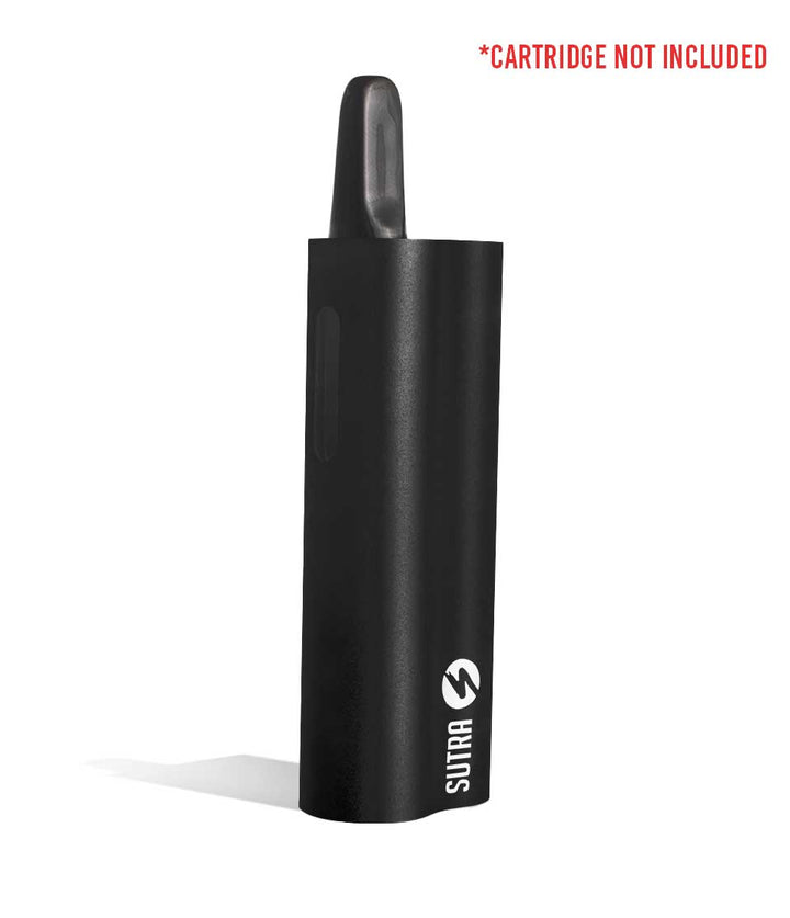 Black side view Sutra Vape Auto 510 Thread Battery on white background