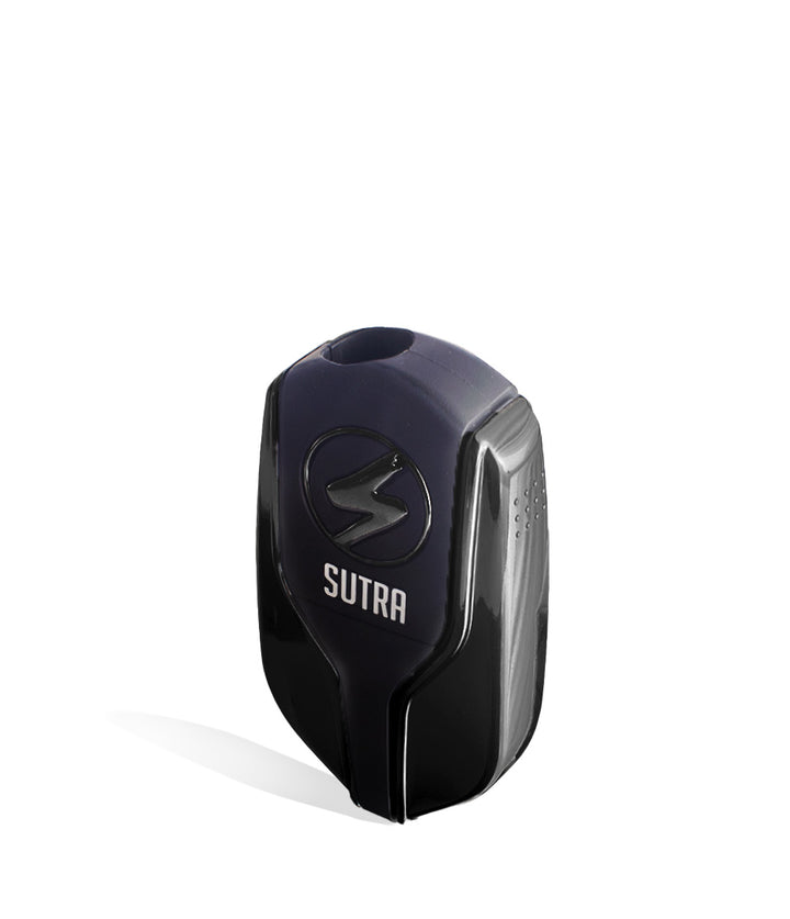 Black above view Sutra Vape Squeeze 510 Thread Battery on white background